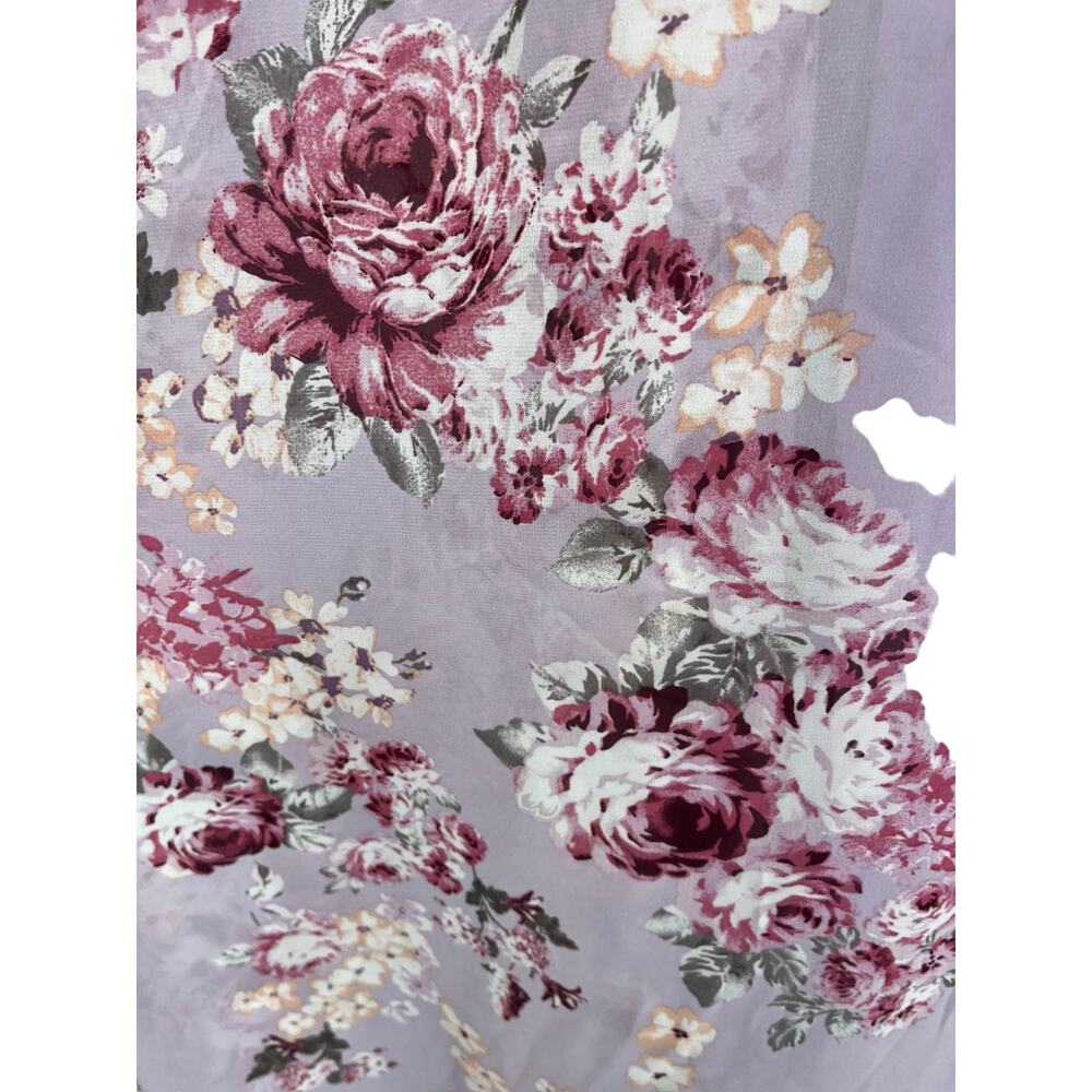 LuLus Dress Garden Meandering Floral Chiffon gown purple X-Small XS - Picture 3 of 7